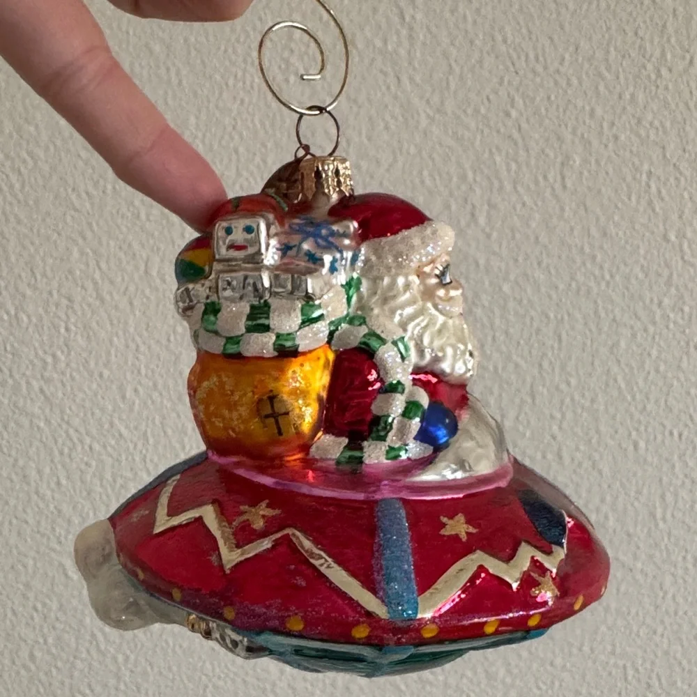 Christopher Radko Santa Claus UFO Ornament - Picture 2 of 10